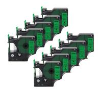 PHOVYAFI Etichetta Cassette Compatibile con Etichetta Manager LM 160 280 Maker Etichetta 12mm D1 45020 White su etichette Clear 280(Black on Green)
