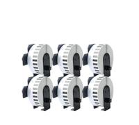 PHOVYAFI Etichette di spedizione di carta termica a lunghezza continua 29 mm x 30,48 m compatibili con stampanti per etichette di 6 rotoli DK-2210 DK-22210(6 Rolls)