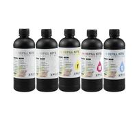 PHOVYAFI Inchiostro duro da 500 ml compatibile con TX800 XP600 L800 L1800 L805 DX5 DX7 DX10 DX4 DX6 Printhead per 1390 R1800 R1900 Stampanti modificate(White)