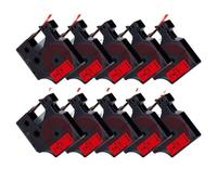 PHOVYAFI Nastro da 10 mm da 10 pk compatibile con modelli di nastro di etichetta D1 40910 40919 per etichetta etichetta etichetta 160 280(Black on Red)