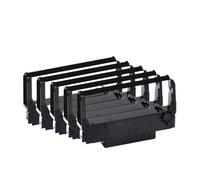 PHOVYAFI Nastro di stampa a inchiostro compatibile per ERC30 ERC34 ERC38 funziona con TM-U220PD U230 U210A TM-U370 U300C M188B M188D PINTER(5 pcs Black)