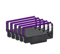 PHOVYAFI Nastro di stampa a inchiostro compatibile per ERC30 ERC34 ERC38 funziona con TM-U220PD U230 U210A TM-U370 U300C M188B M188D PINTER(5 pcs Purple)
