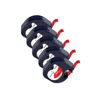 PHOVYAFI Nastro etichetta compatibile da 5pk 91331 91203 nastro etichetta da 12 mm per stampanti LT-100H/100T Etichetta(Black on Red)