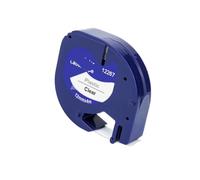 PHOVYAFI Nastro etichetta compatibile multicolore 91201 per 12 mm LT-100H LT100T Modelli di etichette XM 12267 91202 91203 91204(Black on Clear)