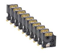 PHOVYAFI Nastro etichetta compatibile per etichette 160/280 stampanti(10PK Black on Gold)