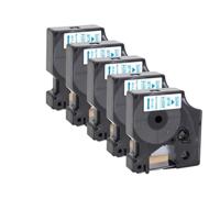PHOVYAFI Nastro etichetta da 12 mm compatibile con D1 45013 45010 45018 45024 per etichettale 160 280 COOLPOP Etichetta Maker 5/10pcs(5PK Blue on White)