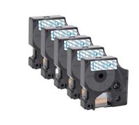 PHOVYAFI Nastro etichetta da 12 mm compatibile con D1 45013 45010 45018 45024 per etichettale 160 280 COOLPOP Etichetta Maker 5/10pcs(5PK Blue on Clear)