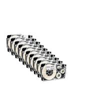PHOVYAFI Nastro etichetta da 12 mm compatibile con la sostituzione del produttore di etichette XR12WE per XR-12WE KL-120 KL-60 KL-820(10PK)
