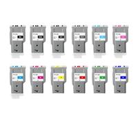 PHOVYAFI PFI compatibile PFI 206 a cartuccia a inchiostro set per IPF6400 IPF6400S IPF6450 IPF6400SE 300ml 12 Colori(1pc Matte Black)
