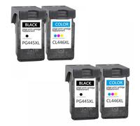 PHOVYAFI PG-445 compatibile CL-446 PG-445XL CL-446XL cartucce di inchiostro per MX494 MG2440 MG2940 MG2540 MG2540S IP2840 MG2545S TS3340(BK(2PC)-CL(2PC))