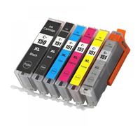 PHOVYAFI PGI compatibile PGI 150 CLI 151 Cartuccia a inchiostro per IP7210 MG5410 MG5510 MG6410 MG6610 MG5610 MX921 MX721 IX6810(1Set-6PCS)