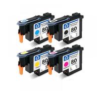 PHOVYAFI Printhead compatibile per 80 C4820A C4821A C4822A C4823A per DesignJet 1050 1055 1055cm 1050c Plus(One Set)