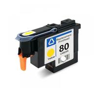 PHOVYAFI Printhead compatibile per 80 C4820A C4821A C4822A C4823A per DesignJet 1050 1055 1055cm 1050c Plus(Yellow)