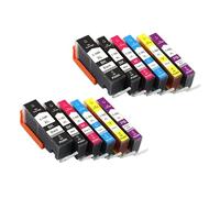 PHOVYAFI Sostituzione della cartuccia di inchiostro compatibile per PGI-580xxl Cli-581xxl PGI580 Cli581 580xxl 581xxl funziona con pGI 580 xxl cli 581 xxl stampanti(2set)