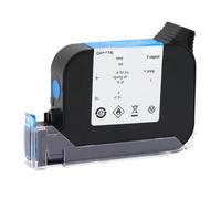 PHOVYAFI Stampante a getto d'inchiostro termico portatile JS12 JS12M 600DPI 12,7 mm Cartuccia ecosolvente Compatibile(Blue)
