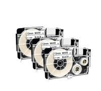 PHOVYAFI XR12WE Etichetta nastro 12mm compatibile con XR-12we nero sulla sostituzione bianca per KL-120 KL-60 KL-820 KL-780 Tape del produttore di etichette(3PK)