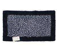 PHP TAPPETO ARREDO BAGNO SHAGGY NUMBER ONE Supermorbido 100% COTONE Multiuso Antiscivolo Lavabile (Cm 70x150, BLU SCURO)