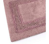 PHP Tappeto Bagno Melissa 50x80 in Cotone con Antiscivolo e Bordo in CINIGLIA (Fragola)