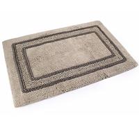 PHP Tappeto Bagno Melissa 50x80 in Cotone con Antiscivolo e Bordo in CINIGLIA (Moka)