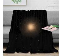 PHQAZWSXE stampa 3D Galaxy image coperta per tutte le stagioni microfibra biancheria da letto non perde pelo coperta versatile anti-pilling per giovani in casa Cosmic space scena 50x60inch(127x152cm)