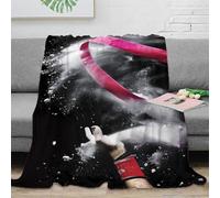 PHQAZWSXE stampa 3D gymnastics ribbon coperta microfibra biancheria da letto non perde pelo coperta da camera da letto calda per regali di anniversario dynamic movement 50x60inch(127x152cm)