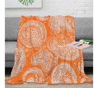 PHQAZWSXE stampa 3D Ornate paisley design coperta da divano microfibra biancheria da letto lavabile coperta da salotto anti-pilling per giovani in relax serale Hand drawn pattern 60x80inch(150x200cm)