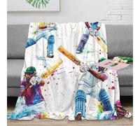 PHQAZWSXE stampa 3D player action coperta da divano microfibra biancheria da letto non perde pelo coperta da relax morbida per regali per serate relax acquerello sports 60x80inch(150x200cm)