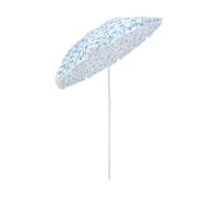 PHQCIV Ombrellone da Spiaggia Stampato 160cm, Parasole Portatile Protezione UV UPF 50+, Ombrellone da Terrazzo Inclinabile Esterno per Giardino, Picnic & Campeggio