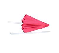 PHQCIV Piccolo Parasole Rotondo Portatile Esterno 1,4M per Bancarelle, Parasole da Giardino Pieghevole, Ombrello da Spiaggia Impermeabile UPF50+, per Balcone, Terrazzo E Campeggio(Red)