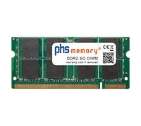 PHS-memory 2GB Memoria RAM Compatibile con Samsung NP-N230-JA01 DDR2 SO DIMM 800MHz PC2-6400S