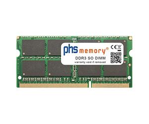 PHS-memory 8GB Memoria RAM Compatibile con ASUS F751LJ-TY016T DDR3 SO DIMM 1333MHz PC3L-10600S