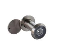 PHS Spioncino For Porta A 220 Gradi In Ottone Rame 16 Mm Con Copertura For La Privacy 35-60, 60-85 Visione Chiara(Satin Nickel,35-60mm)