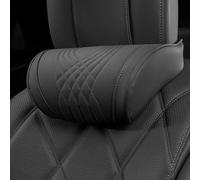 PHUABFY Poggiatesta Auto Cuscino, per Porsche Taycan Cross Turismo (Y1A) 2021 2022 2023 Cuscino Memory Foam Cervicale Sedile Auto Guidatore, Regolabile Poggiatesta Auto,Black