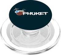 Phuket Coco Isola Cóctel en la Playa Vacaciones en Tailandia PopSockets PopGrip per MagSafe