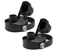 PHULWEL Auto Flip Lid Only per Hydro Flask Wide Mouth (12oz 18oz 22oz 24oz 32oz 40oz 64oz), Tappo Sportivo per Bottiglie d'Acqua, Coperchio di Ricambio con Chiusura a Bottone (Nero)