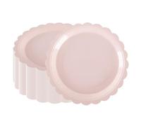 PHUNAT 50 piatti di carta a forma di fiore rosa, 23 cm, usa e getta, per compleanni, baby shower, fidanzamenti, matrimoni, anniversari, addio al nubilato, Natale