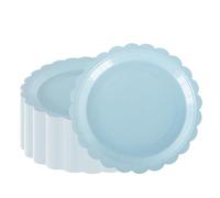 PHUNAT 50 piatti di carta blu da 23 cm, resistenti per feste di compleanno, baby shower, decorazioni per feste a tema blu