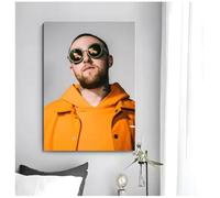 PHVRLG Poster Musicali Quadri Su Tela E Immagini Di Mac Miller Star Del Rap E Dell'Hip Hop Perfetti Per Decorare La Casa 50 * 70 Cm Senza Cornice