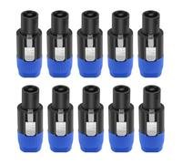 Phyachelo 10 pezzi 4 pin NL4FC connettore altoparlante spina ohm cavo audio adattatore Twist Lock 4Pin Speakon femmina accessorio A