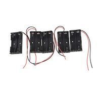 Phyachelo 5 Pezzi 2 x 1,5 V AA Battery Holder Caso Scatola Nera con Conduttori