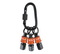 Phyachelo Accessori per Chiavi A Percussione - con Portabussole da 1/2" 3 Pezzi - Organizer per Bussole con Sgancio Rapido e Clip - Soluzione per Riporre Gli Attrezzi