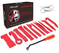 PHYLES Strumento di Rimozione Auto, 14 Pezzi Auto Kit Utensile di Smontaggio per Auto Porta Pannello, Cruscotto Auto, Radio, Auto Trim Rimozione Installer, Riparazione Auto Pry Strumento Attrezzi