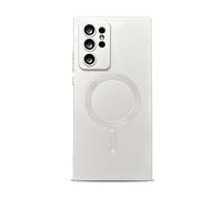 phylla for Samsung Galaxy Note 20 Ultra Phone case [Compatible with MagSafe] [Full Camera Protection Slim] Luxury Magnetic Solid Color Cover Soft Silicone Bumper for Note 20 Ultra 5g 6.9" (White)