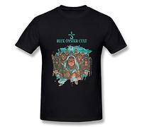Phyllis Odelia Uomo's Tshirt Blue Oyster Cult Fire of Unknown Origin Nero Large