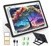 Phylosal Blocco luminoso ricaricabile A3 LED con supporto integrato, scatola luminosa magnetica per disegno, lavagna luminosa con pulsante laterale, tavolo luminoso super luminoso per pittura con