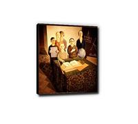 Phyrek123 Felice Casorati Stampe d'Arte Scolari Riproduzioni di Dipinti Famosi Stampe su Tela Decorazioni murali pronte da appendere 20x24cm Cornice nera