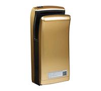 Physa Asciugamani Elettrico Automatico Asciugatore Mani da Bagno BARI GOLD (Tempo di asciugatura 5 s, 32.000 rpm, Velocità del getto d'aria 90 m/s, Volume dell'aria 150 m³/h)