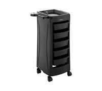 physa Carrello per parrucchiere - 10 kg - 5 Cassetti - 485 x 380 mm - Supporto per asciugacapelli - 4062859101082