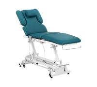 physa Lettino massaggio elettrico - 3 motori - 300 W - 185 x 67 x 62 - 84 cm - 200 kg - Bianco, turchese PHYSA NANTES TURQUOISE_PH