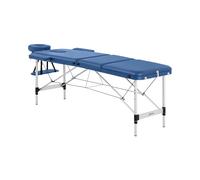 physa Lettino massaggio portatile - 185 x 60 x 60 - 81 cm - 180 kg - Blu - 4062859033291
